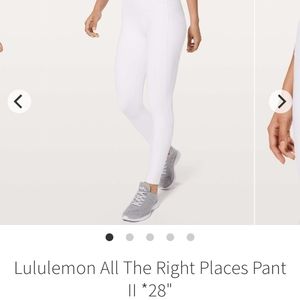 Lululemon All The Right Place Pant Size 6 White